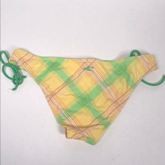 O’Neill Yellow Bikini Bottoms Size Medium Tie Up sides - Picture 2 of 4